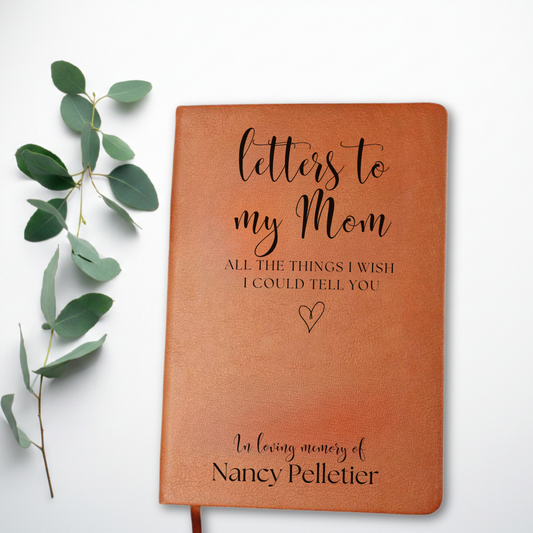 Personalized Memorial Journal - Letters to My Mom
