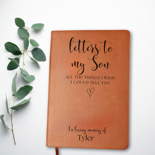 Personalized Memorial Journal - Letters to My Son